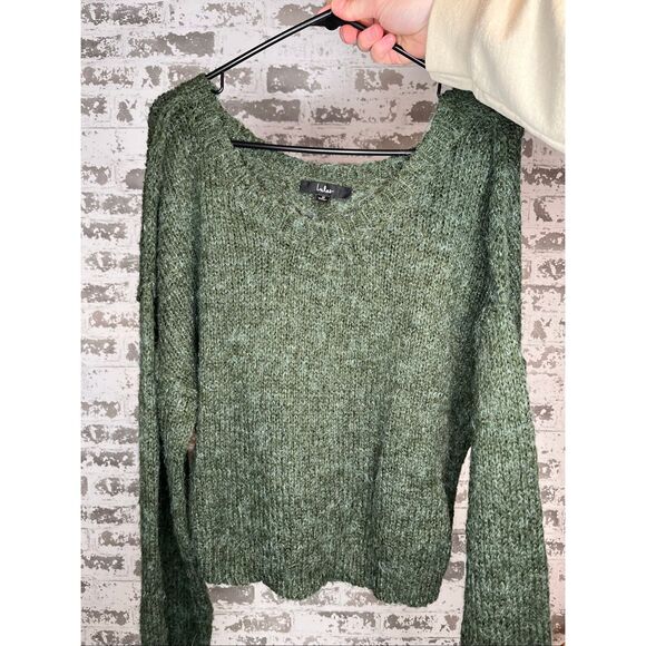 Lulus | women dark green knitted sweater - Picture 1 of 9